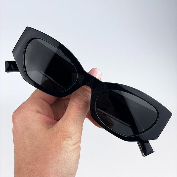 D&G DG6186 501/87 Sunglasses Black Dark Grey Cat Eye Women - Picture 5 of 12